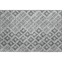 Premium Machine Washable Mayfield AMF866 Gray 1'8" x 2'6" Rug