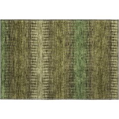 Premium Machine Washable Mayfield AMF867 Olive 1'8" x 2'6" Rug
