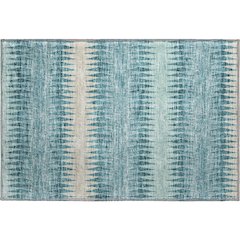 Premium Machine Washable Mayfield AMF867 Teal 1'8" x 2'6" Rug