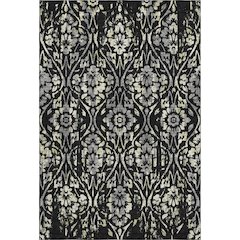 Premium Machine Washable Mayfield AMF868 Black 2'6" x 3'10" Rug