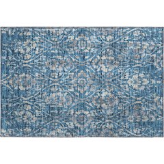 Premium Machine Washable Mayfield AMF868 Blue 1'8" x 2'6" Rug