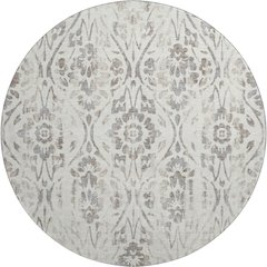 Premium Machine Washable Mayfield AMF868 Ivory 8' x 8' Round Rug