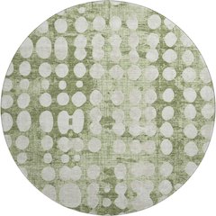 Premium Machine Washable Mayfield AMF869 Aloe 8' x 8' Round Rug