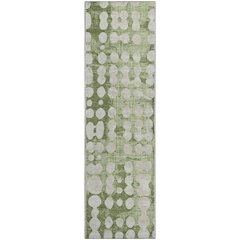 Premium Machine Washable Mayfield AMF869 Aloe 2'3" x 7'6" Runner Rug
