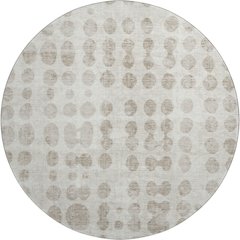 Premium Machine Washable Mayfield AMF869 Ivory 8' x 8' Round Rug