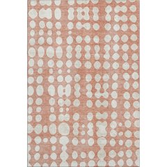 Premium Machine Washable Mayfield AMF869 Salmon 2'6" x 3'10" Rug