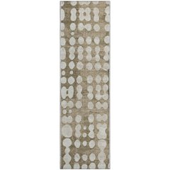 Premium Machine Washable Mayfield AMF869 Taupe 2'3" x 7'6" Runner Rug