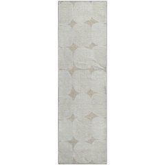 Premium Machine Washable Mayfield AMF870 Beige 2'3" x 7'6" Runner Rug