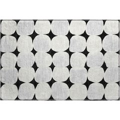 Premium Machine Washable Mayfield AMF870 Black 1'8" x 2'6" Rug