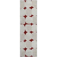 Premium Machine Washable Mayfield AMF870 Burgundy 2'3" x 7'6" Runner Rug