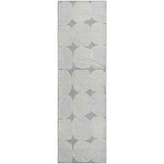Premium Machine Washable Mayfield AMF870 Gray 2'3" x 7'6" Runner Rug