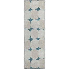 Premium Machine Washable Mayfield AMF870 Teal 2'3" x 7'6" Runner Rug