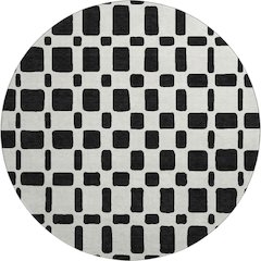 Premium Machine Washable Mayfield AMF871 Black 8' x 8' Round Rug