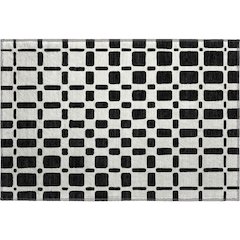 Premium Machine Washable Mayfield AMF871 Black 1'8" x 2'6" Rug
