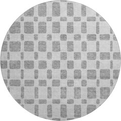 Premium Machine Washable Mayfield AMF871 Gray 8' x 8' Round Rug