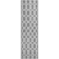 Premium Machine Washable Mayfield AMF871 Gray 2'3" x 7'6" Runner Rug