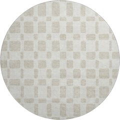 Premium Machine Washable Mayfield AMF871 Ivory 8' x 8' Round Rug