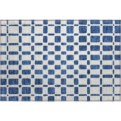 Premium Machine Washable Mayfield AMF871 Navy 1'8" x 2'6" Rug