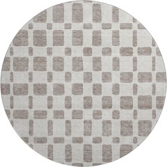 Premium Machine Washable Mayfield AMF871 Taupe 8' x 8' Round Rug