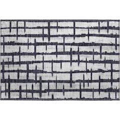 Premium Machine Washable Mayfield AMF872 Black 1'8" x 2'6" Rug