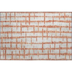 Premium Machine Washable Mayfield AMF872 Coral 1'8" x 2'6" Rug