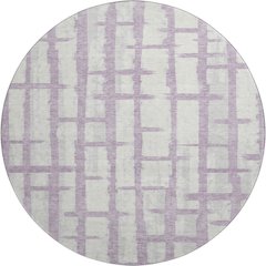 Premium Machine Washable Mayfield AMF872 Lavender 8' x 8' Round Rug