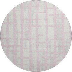 Premium Machine Washable Mayfield AMF872 Pink 8' x 8' Round Rug