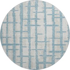 Premium Machine Washable Mayfield AMF872 Sky 8' x 8' Round Rug