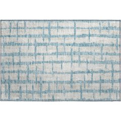 Premium Machine Washable Mayfield AMF872 Sky 1'8" x 2'6" Rug