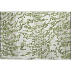 Premium Machine Washable Mayfield AMF873 Green 1'8" x 2'6" Rug