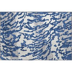 Premium Machine Washable Mayfield AMF873 Navy 1'8" x 2'6" Rug