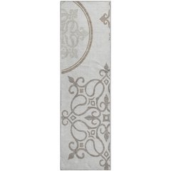Premium Machine Washable Mayfield AMF874 Ivory 2'3" x 7'6" Runner Rug