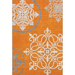 Premium Machine Washable Mayfield AMF874 Orange 2'6" x 3'10" Rug