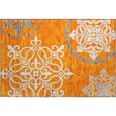 Premium Machine Washable Mayfield AMF874 Orange 1'8" x 2'6" Rug