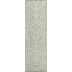 Premium Machine Washable Mayfield AMF875 Aloe 2'3" x 7'6" Runner Rug
