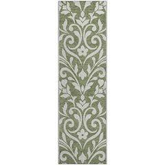 Premium Machine Washable Mayfield AMF875 Fern 2'3" x 7'6" Runner Rug