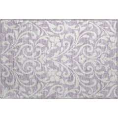Premium Machine Washable Mayfield AMF875 Lavender 1'8" x 2'6" Rug