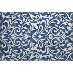 Premium Machine Washable Mayfield AMF875 Navy 1'8" x 2'6" Rug