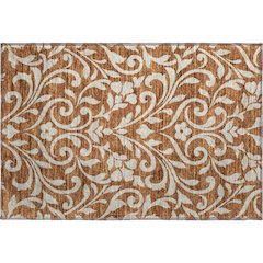 Premium Machine Washable Mayfield AMF875 Paprika 1'8" x 2'6" Rug
