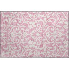 Premium Machine Washable Mayfield AMF875 Pink 1'8" x 2'6" Rug