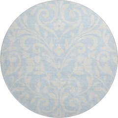 Premium Machine Washable Mayfield AMF875 Sky 8' x 8' Round Rug
