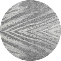 Premium Machine Washable Mayfield AMF876 Gray 8' x 8' Round Rug