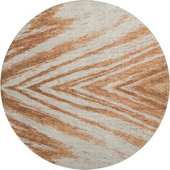 Premium Machine Washable Mayfield AMF876 Paprika 8' x 8' Round Rug