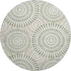 Premium Machine Washable Mayfield AMF877 Aloe 8' x 8' Round Rug