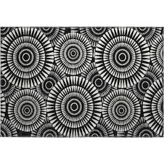 Premium Machine Washable Mayfield AMF877 Black 1'8" x 2'6" Rug