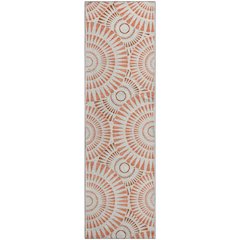 Premium Machine Washable Mayfield AMF877 Coral 2'3" x 7'6" Runner Rug