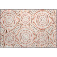 Premium Machine Washable Mayfield AMF877 Coral 1'8" x 2'6" Rug