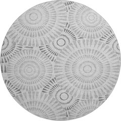 Premium Machine Washable Mayfield AMF877 Gray 8' x 8' Round Rug