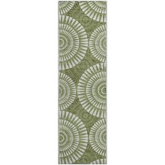 Premium Machine Washable Mayfield AMF877 Green 2'3" x 7'6" Runner Rug