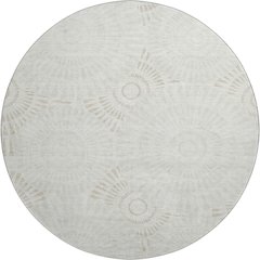 Premium Machine Washable Mayfield AMF877 Ivory 8' x 8' Round Rug